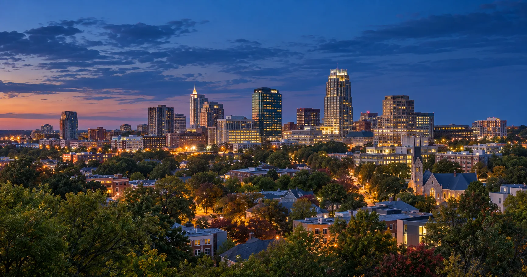 Raleigh skyline